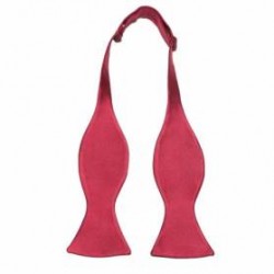 Papion Self-Tie matase naturala bordo